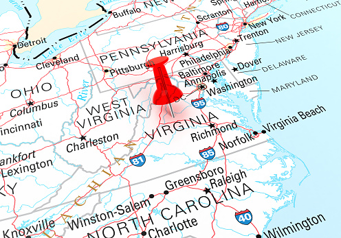 Virginia, Mapa photo