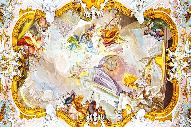 istock Fresco in Church Wieskirche. Pointed 509684206