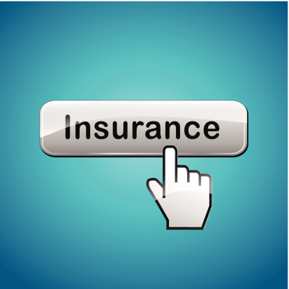 Vector Insurance Button Stock Illustration - Download Image Now ...