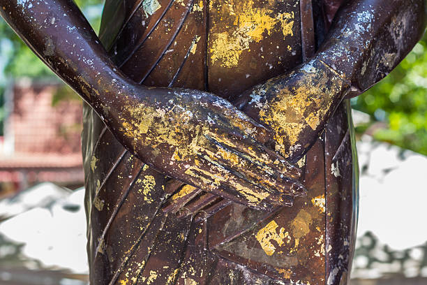 istock Hand of Buddha statue 509685153