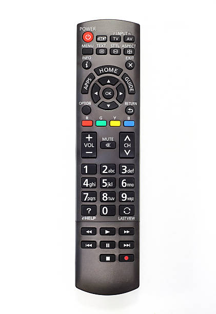 istock remote control of smart TV on white background 509686761