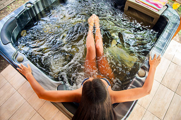 istock Woman in a hot tub 509687913