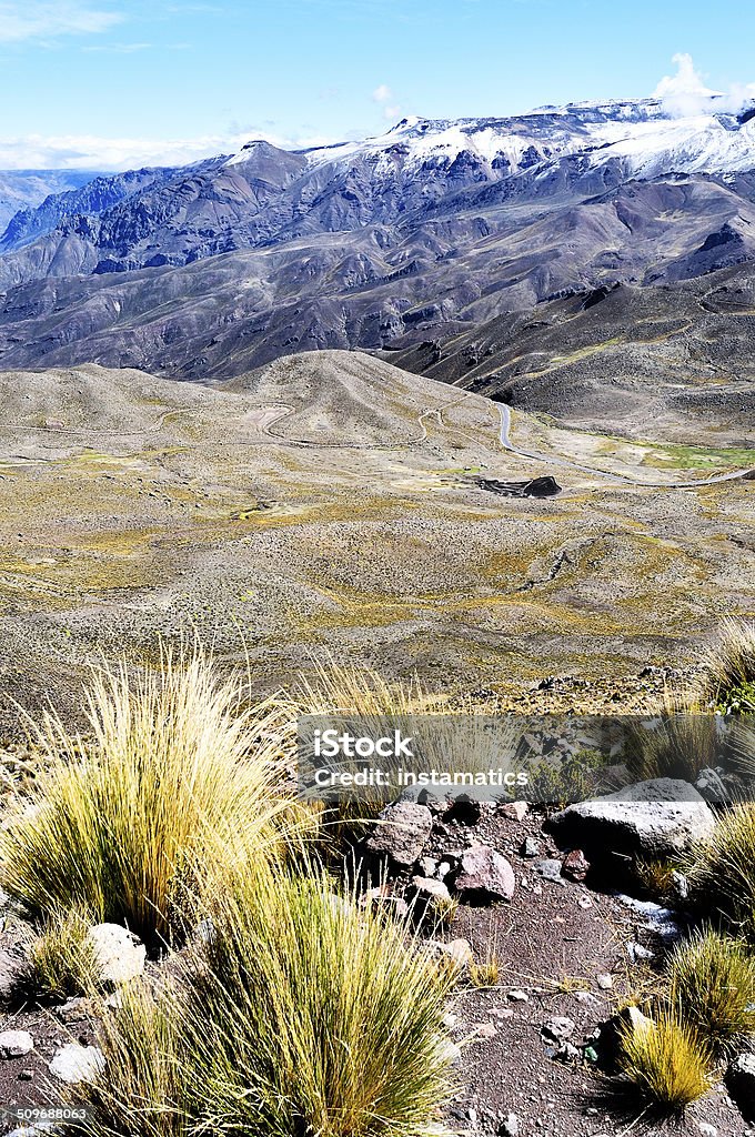 Peruanischen Anden-Patapampa Pass - Lizenzfrei Amerikanische Kontinente und Regionen Stock-Foto