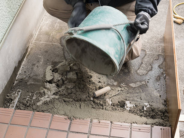 istock Slope construction of residential entrance 509689078