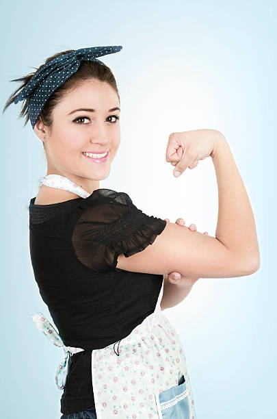 istock Young pretty housewife cleaning 509701095