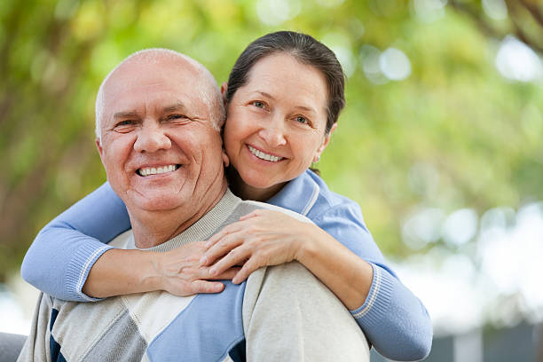 istock Senior couple in park 509703135
