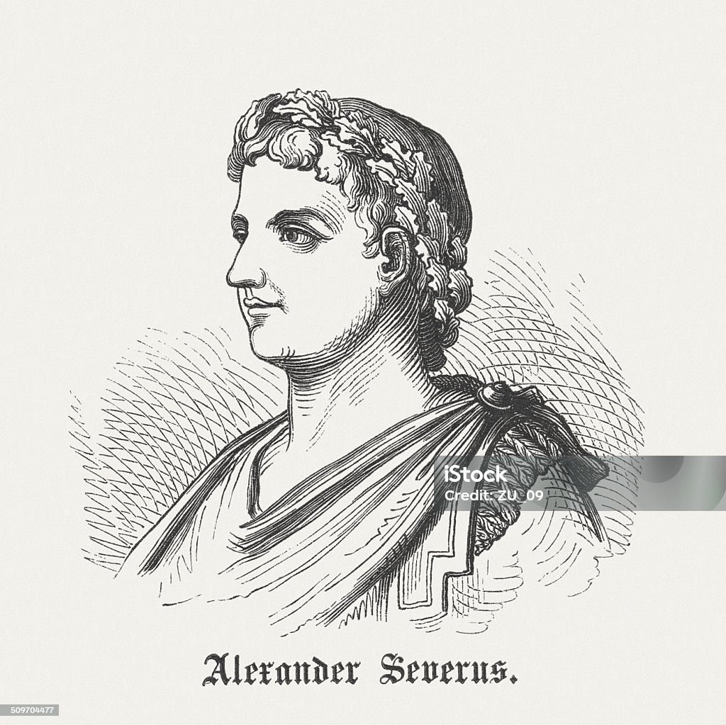 Alexander Severus - Lizenzfrei Alexander der Große Stock-Illustration