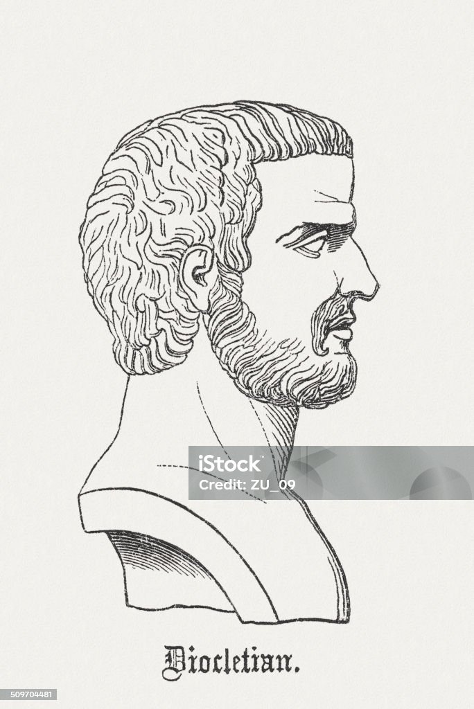 Diocletian - Lizenzfrei Antike Kultur Stock-Illustration