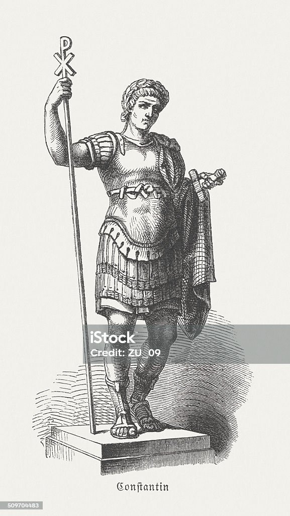 Constantine - Lizenzfrei Kaiser Konstantin I. Stock-Illustration