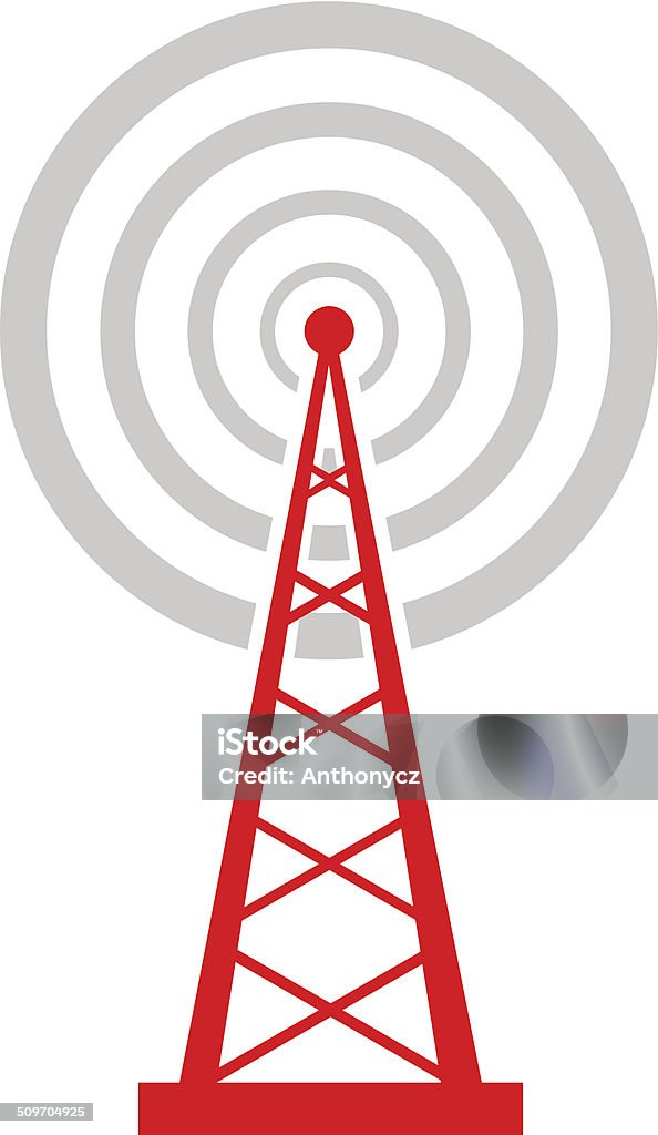 Transmitter icon Transmitter icon on white background Communication stock vector