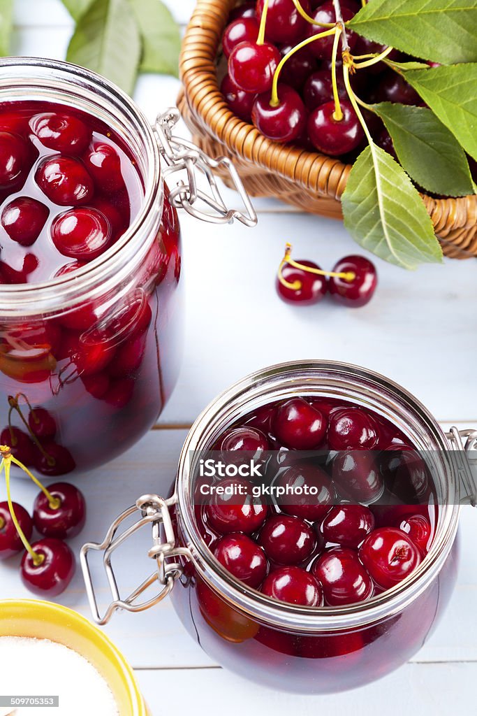 Homemade cherry compote Agriculture Stock Photo