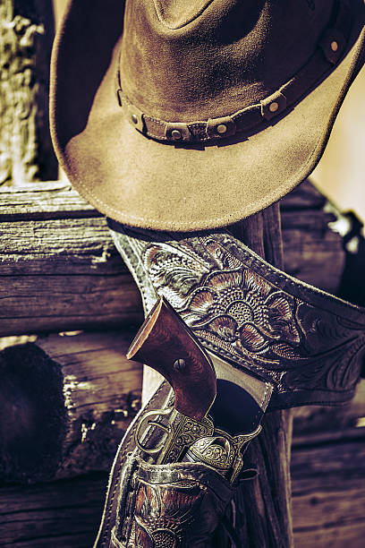 istock cowboy gun and hat outdoor 509706255