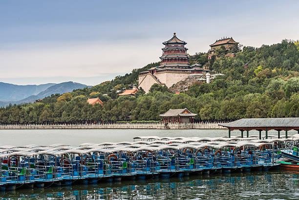 여름 궁전-beijing, china - awe summer palace china beijing 뉴스 사진 이미지