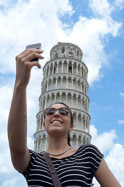 istock girl taking a selfie in Italy 509711584