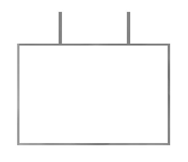 istock Blank metal billboard isolated on white background 509712192