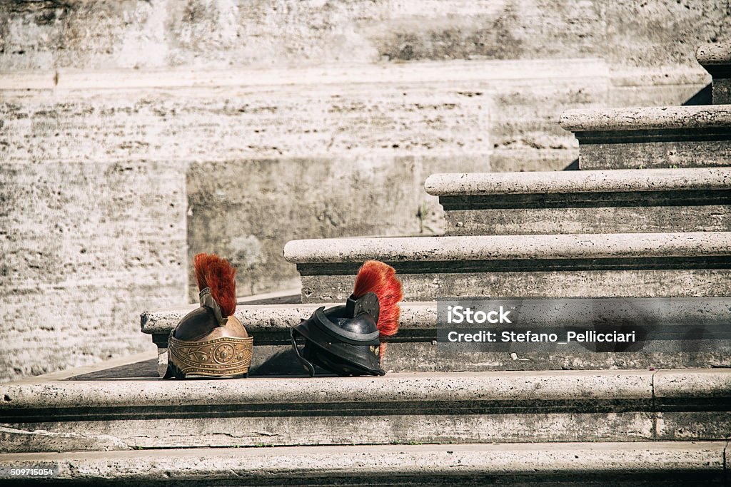 Ancient Roman Helmets Ancient Stock Photo