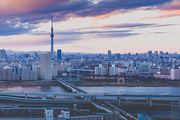 istock Tokyo city view with Tokyo sky tree landmark 509715066