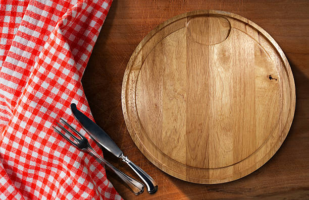 istock Cutting Board and Cutlery - Table and Tablecloth 509716382