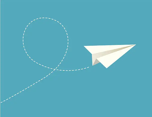 Vector illustration of Vector illustration of paper plane.