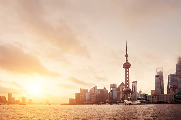 istock skyling of shanghai with sunrise 509722867