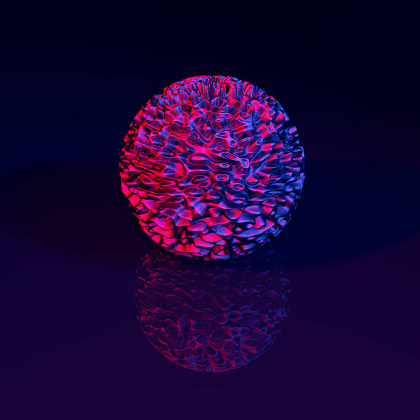istock 3D color crumpled metal ball 509723761