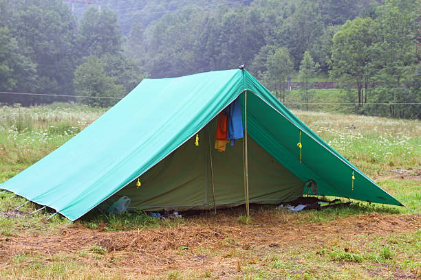 istock tent in a scout camp on the lawn 509724127