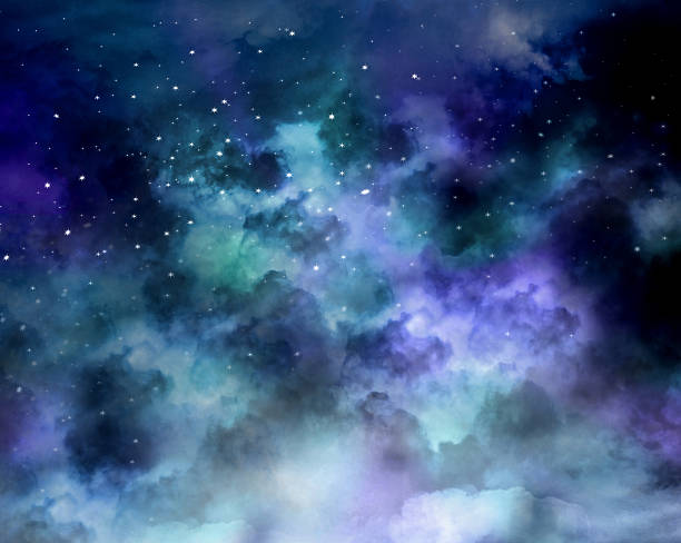 istock Night sky with stars and nebula 509724202