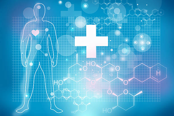 abstract blue healthcare background