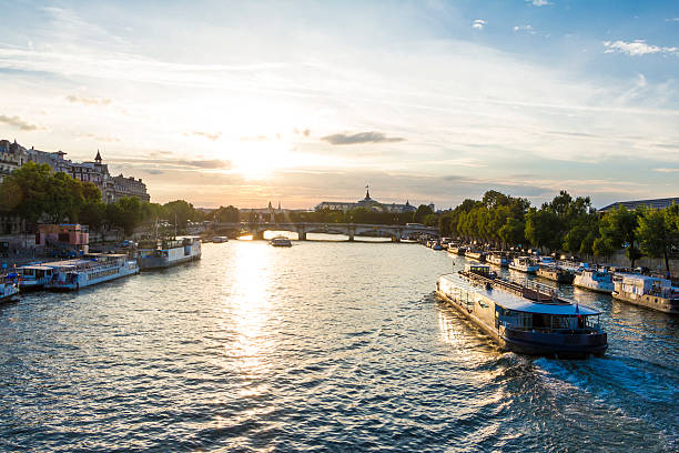 istock The sunset on the Seine river in  Paris. 509725108