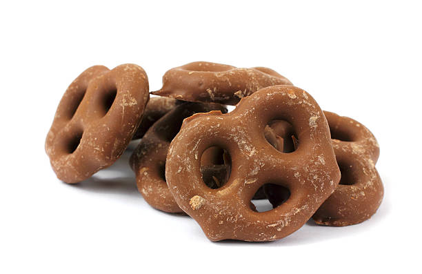 istock Several milk chocolate covered pretzels 509725175