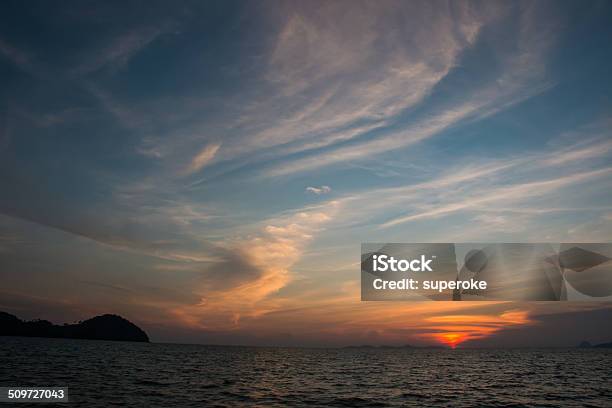 Sunset On Andaman Sea Stock Photo - Download Image Now - Beach, Beauty, Blue