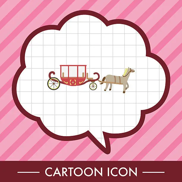 Vector illustration of Carriage theme elements