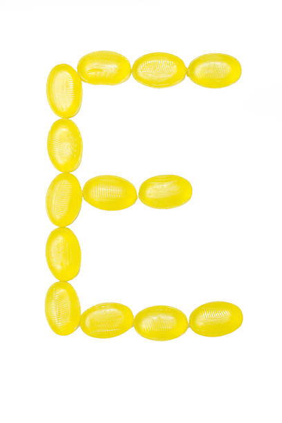 istock E letter made of colors candy 509731112