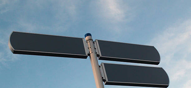 istock Scene Of Signpost With Clear Summer Blue Sky 509731950