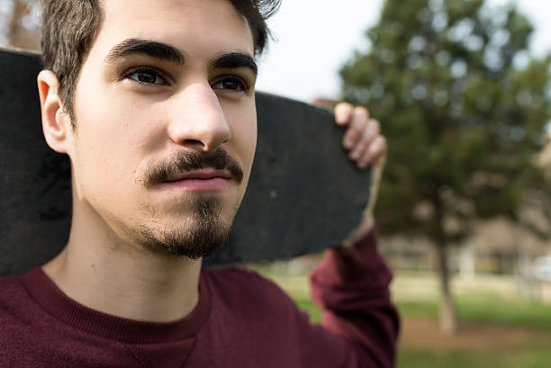 istock Face of a Skater in a City 509732448