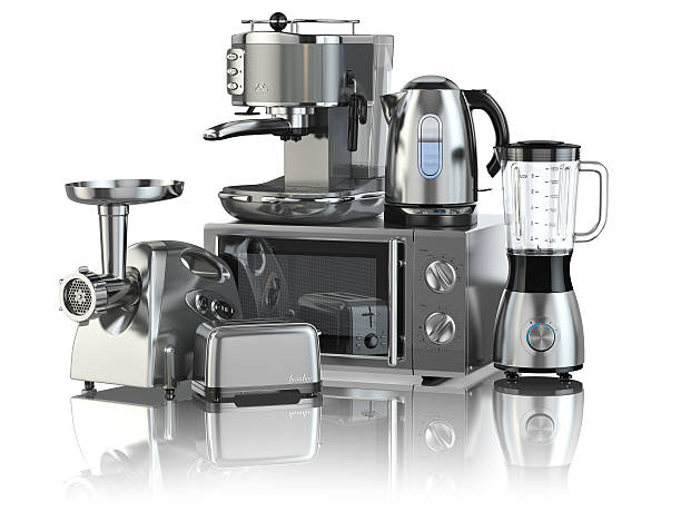 istock Kitchen appliances. Blender, toaster, coffee machine, meat ginde 509732618