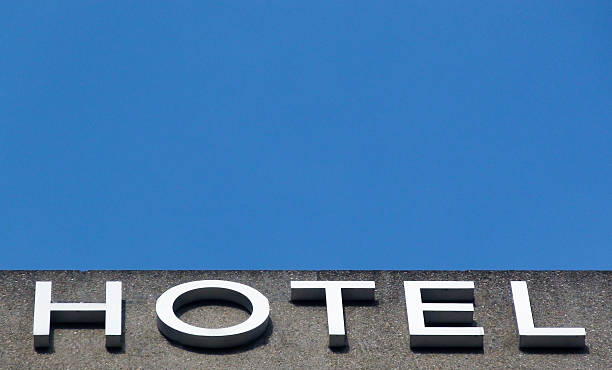 istock Hotel Sign Against Summer Blue Sky 509734038