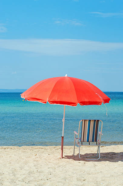 istock Umbrealla and chair on the beach 509735130