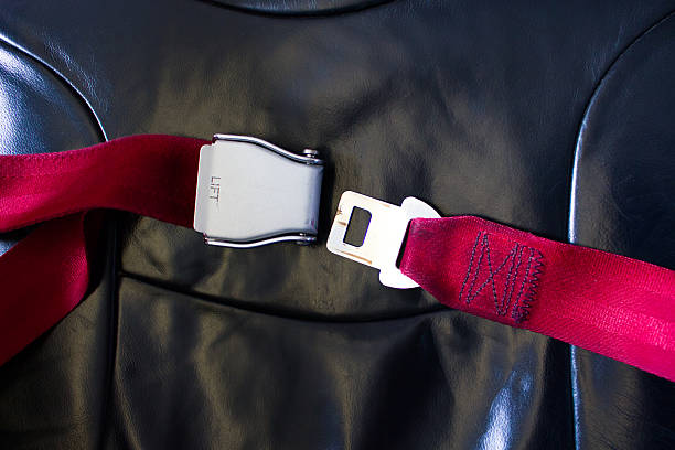 istock seat belt on airplane for safety 509736296