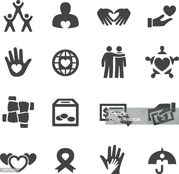 Charity And Relief Icons Acme Series Stock Illustration - Download Image Now - Icon Symbol, Care, Child