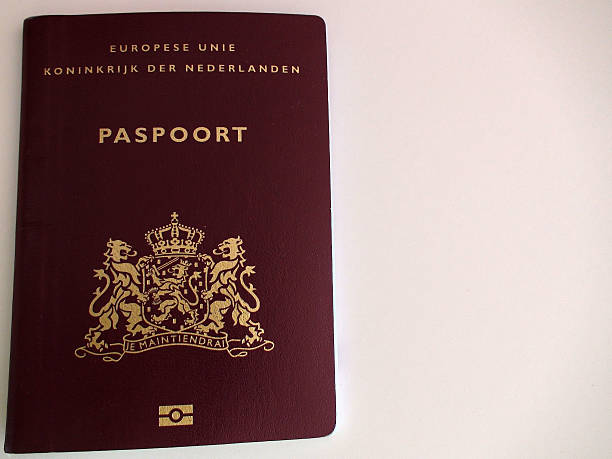istock Close Up Look At Dutch International Passport Document 509740668