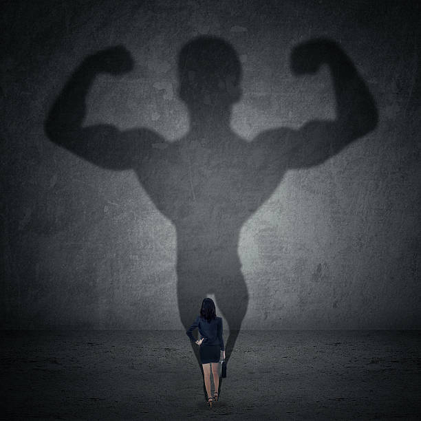 istock Businesswoman and strong shadow 1 509754097