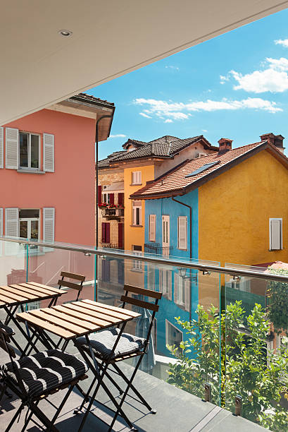 istock Modern house, outdoor, balcony 509755531