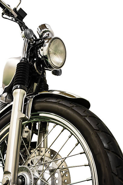 istock vintage Motorcycle isolated background and clippingpath 509757349