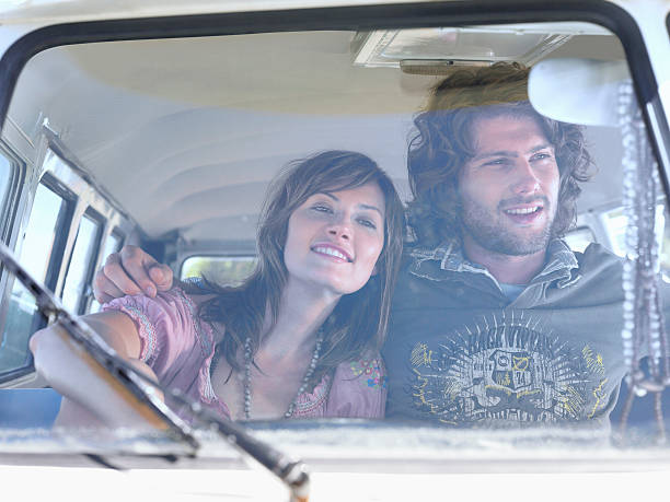 istock Happy Couple In Campervan 509779995