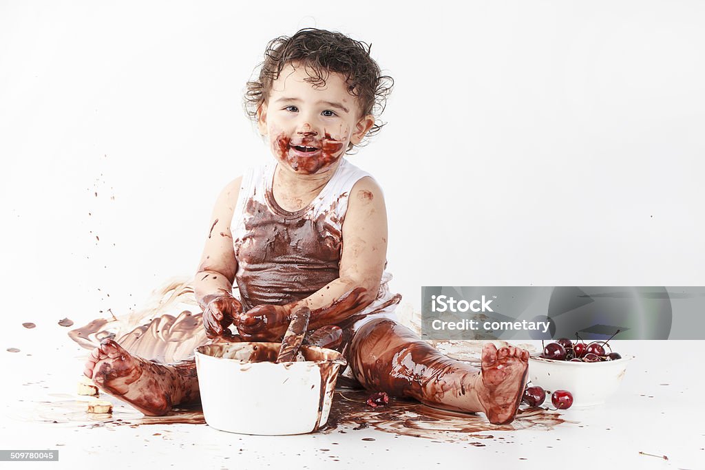 Chocolate Baby 2-3 Years Stock Photo