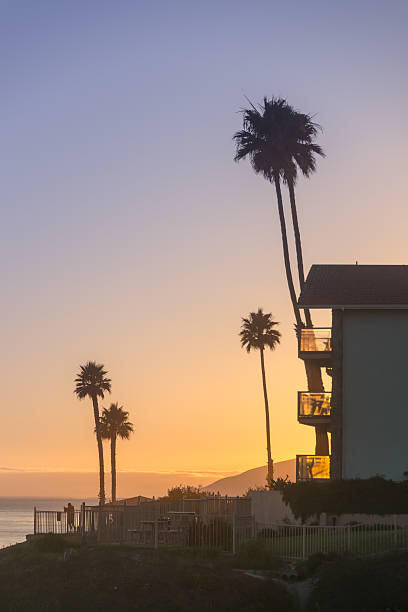 istock California Coast appartments, cliffs and palm trees at Sunset 509780793