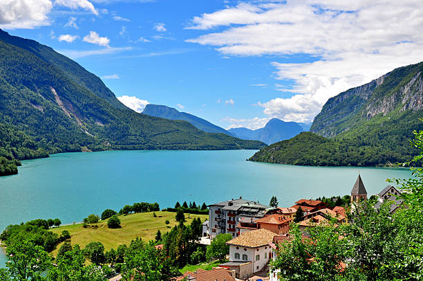 istock Molveno lake in Dolomites 509780811