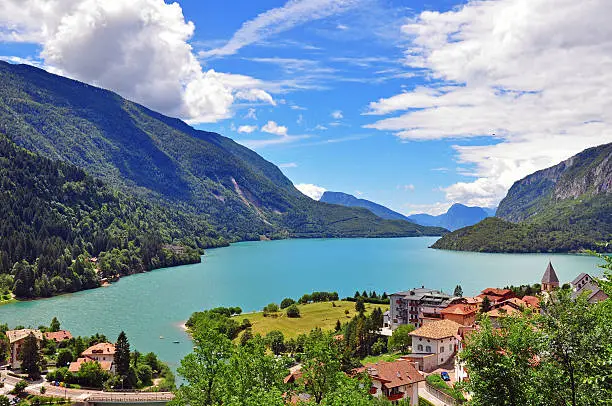 Lake of Molveno, Dolomites, Italy