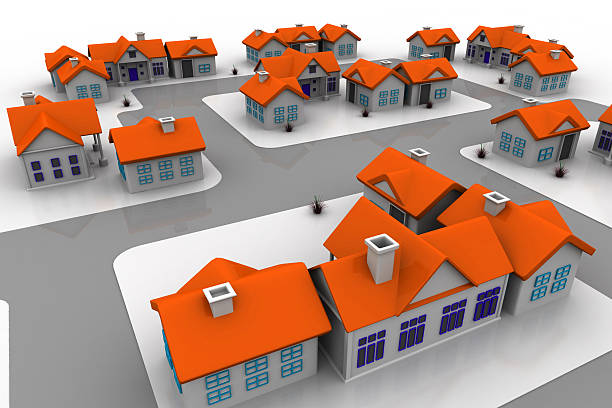 istock Group of cottages 509781295